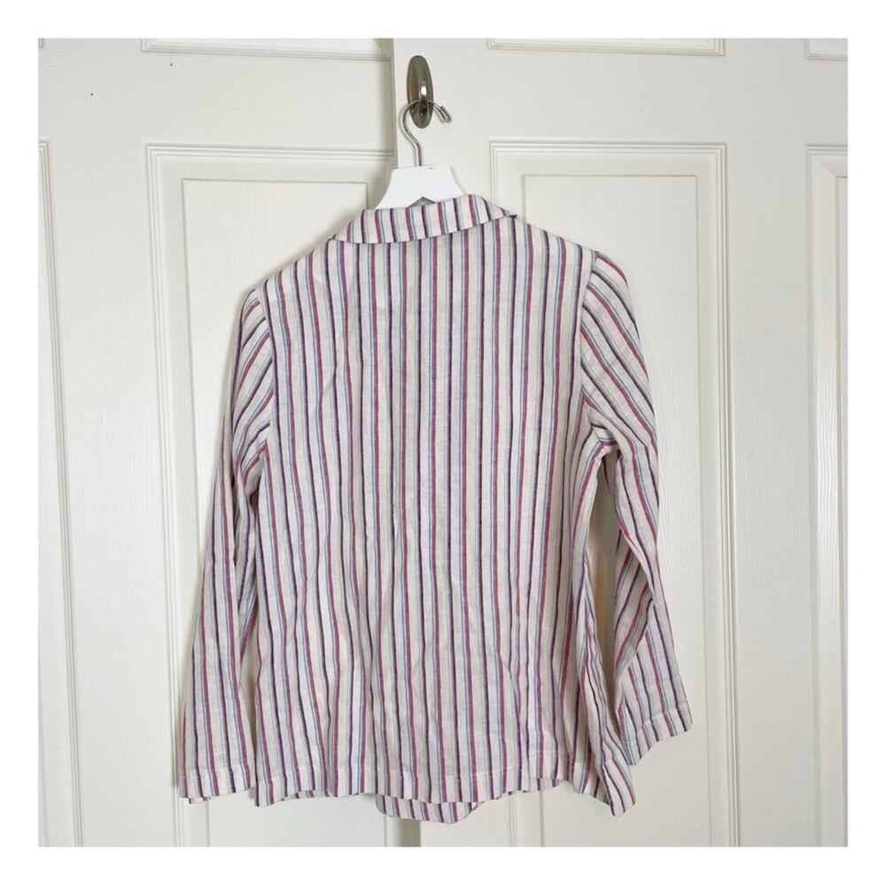 DOLAN x Anthropologie Anna Striped Double Breasted Linen Cotton Blazer NWT Sz S - Picture 6 of 11